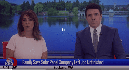 News Story - Third Party Inspection of Faulty Solar Install